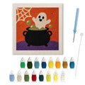 Cauldron Ghost punch needle kit: finished canvas with threads, punch needle and threader