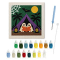 Ghost Story Tent punch needle kit: finished canvas with threads, punch needle and threader