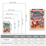 Size chart for punch needle kits from 20 x 30 cm to 60 x 80 cm