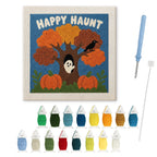Happy Haunt Tree punch needle kit: finished canvas with threads, punch needle and threader