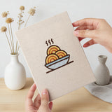 Hand holding a finished Kiwi Coffee Break mini canvas