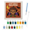 Nuts About Halloween punch needle kit: finished canvas with threads, punch needle and threader