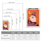 Size chart for punch needle kits from 20 x 30 cm to 60 x 80 cm