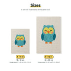 Size chart for the two mini canvas sizes: 6 x 8 in and 8 x 12 in