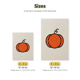 Size chart for the two mini canvas sizes: 6 x 8 in and 8 x 12 in