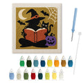 Reading Witch punch needle kit: finished canvas with threads, punch needle and threader