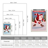 Size chart for punch needle kits from 20 x 30 cm to 60 x 80 cm