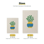 Size chart for the two mini canvas sizes: 6 x 8 in and 8 x 12 in
