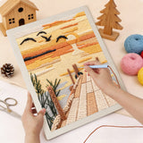 Punching the Sundown Pier design with the punch needle
