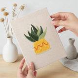 Hand holding a finished Sunny Pot Houseplants mini canvas