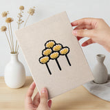 Hand holding a finished Sweet Dango Treats mini canvas