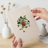 Hand holding a finished Trailing Ivy Pots mini canvas