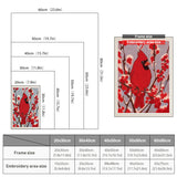 Size chart for punch needle kits from 20 x 30 cm to 60 x 80 cm
