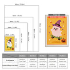 Size chart for punch needle kits from 20 x 30 cm to 60 x 80 cm